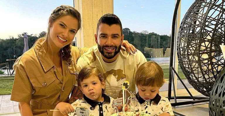Gusttavo Lima e Andressa Suita são pais de Gabriel e Samuel - Reprodução/Instagram