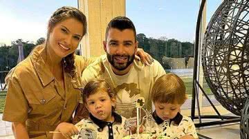Gusttavo Lima e Andressa Suita são pais de Gabriel e Samuel - Reprodução/Instagram