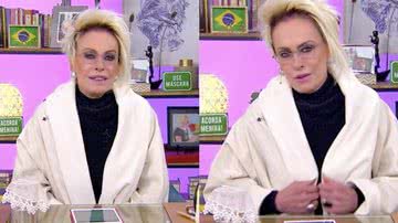 Ao vivo, Ana Maria Braga veste roupão felpudo para suportar frio - Globoplay