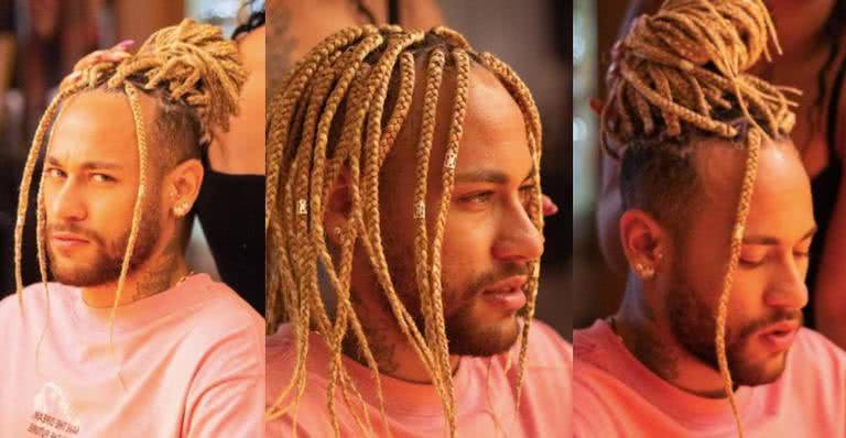 Neymar raspa o cabelo após desistir de tranças - Instagram/@nandabradiisburguesinha