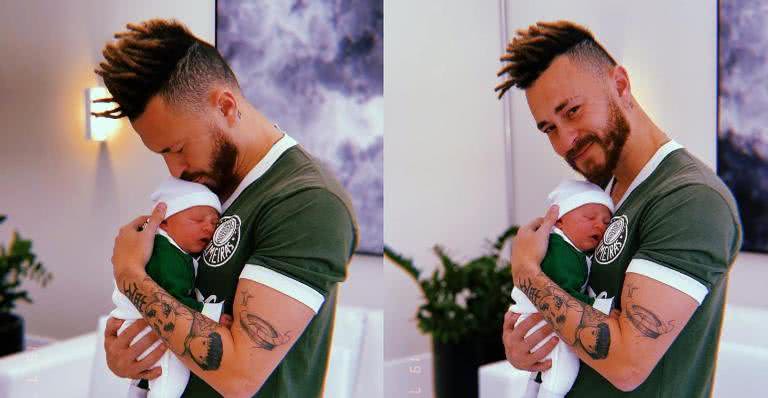 Fred e Cris, seu primeiro filho com Bianca Andrade - Instagram/@fred