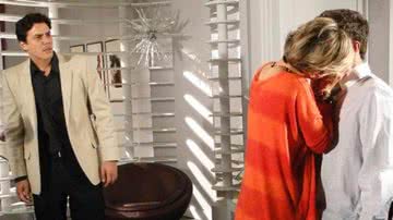 Alex flagra Luisa beijando Edgar, em 'Ti Ti Ti' - TV Globo