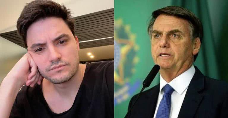 Após se vacinar, Felipe Neto volta a criticar Bolsonaro - Instagram/@felipeneto /@jairmessiasbolsonaro