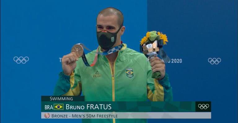 Nadador Bruno Fratus conquista bronze para o Brasil - TV Globo