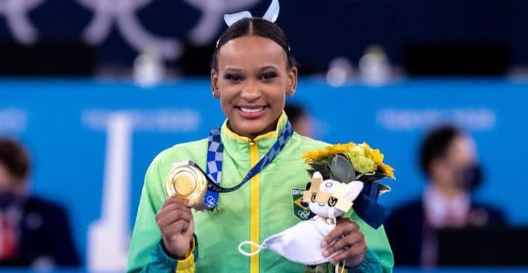 A ginasta Rebeca Andrade será a porta-bandeira do país no encerramento dos Jogos - Miriam Jeske/COB