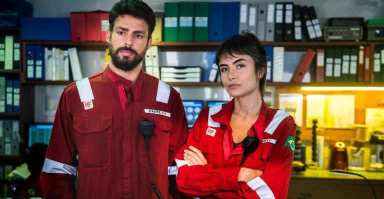 Cauã Reymond e Maria Casadevall em 'Ilha de Ferro' - Globo/Raquel Cunha