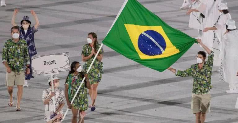 Bruninho na abertura dos Jogos Olímpicos - Instagram/@bruninho1
