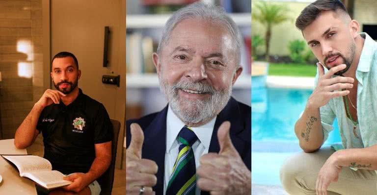 Gil do Vigor, Lula e Arthur Picoli - Instagram/@gildovigor/@lula/@arthurpicoli