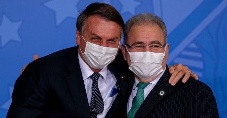 Marcelo Queiroga ao lado do presidente da república, Jair Bolsonaro - Instagram/@marceloqueiroga