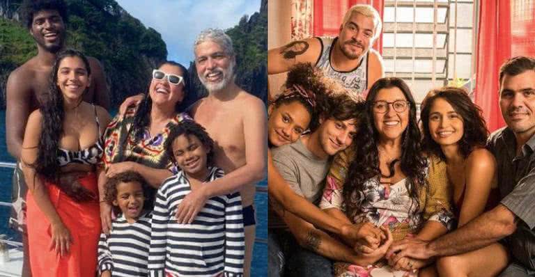 Regina Casé está passando suas férias em Fernando de Noronha com a família - Instagram/@reginacase