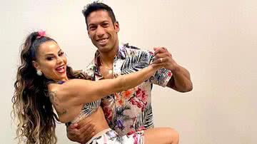 Viviane Araújo e seu parceiro de dança, Rodrigo Oliveira - Reprodução/Instagram
