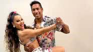 Viviane Araújo e seu parceiro de dança, Rodrigo Oliveira - Reprodução/Instagram