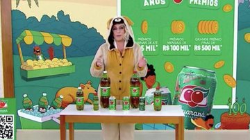 Ana Maria Braga faz merchan para Guaraná Antárctica - TV Globo