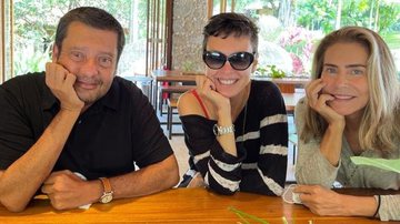Zé, Adriana e Maitê durante encontro - Reprodução/Instagram