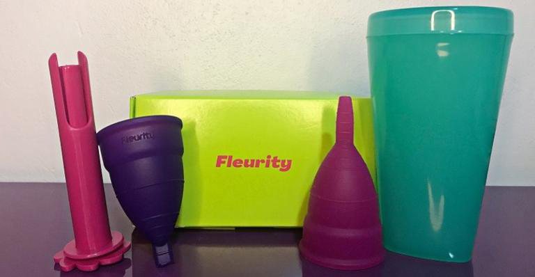 Kit da Fleurity: coletor, aplicador e copo esterilizador - Ana Mota