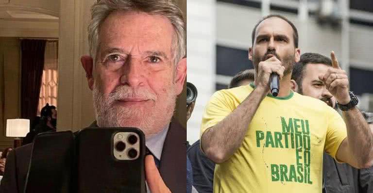José de Abreu debocha de Eduardo Bolsonaro - Instagram/@josedeabreu e Divulgação