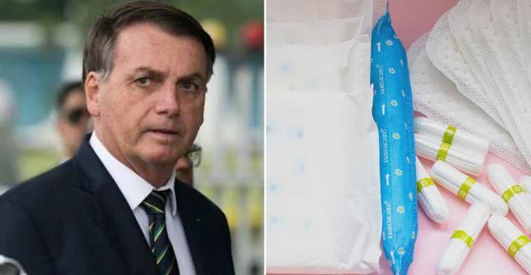 Jair Bolsonaro vetou projeto que previa a distribuição de absorventes - Instagram/@jairmessiasbolsonaro/Unsplash