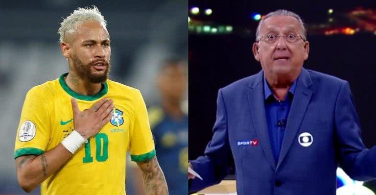 Não é a primeira vez que Galvão Bueno dispara críticas a Neymar - TV Globo