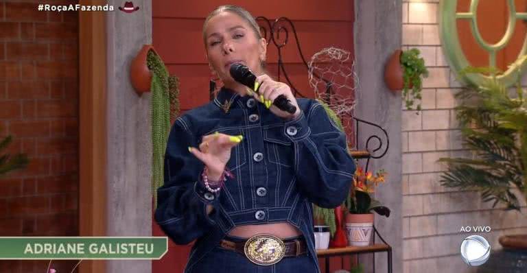 Adriane Galisteu em 'A Fazenda 13' - Record TV