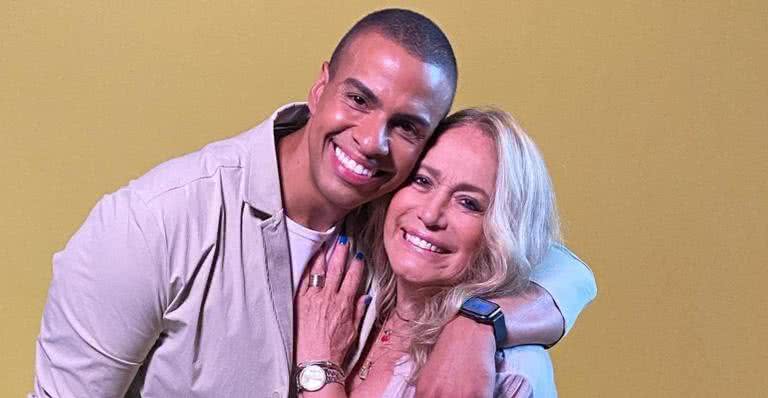 Susana Vieira e Thiago Oliveira na gravação da vinheta de fim de ano da Globo - Instagram/@susanavieiraoficial