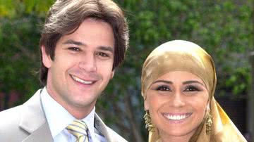 Jade (Giovanna Antonelli) e Lucas (Murilo Benício) em 'O Clone' - TV Globo