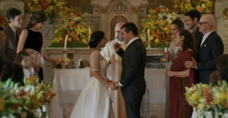 Casamento de Antônia e Júlio em 'Pega Pega' - TV Globo