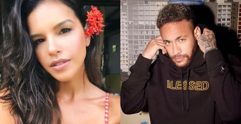 Neymar e Mariana Rios trocaram beijos - Reprodução/Instagram