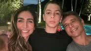 Márcio Garcia ao lado da esposa e filho - Reprodução/Instagram