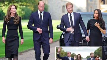 Família Real demonstra trégua ao entrarem todos juntos no velório da Rainha Elizabeth II - Instagram/@dailymail