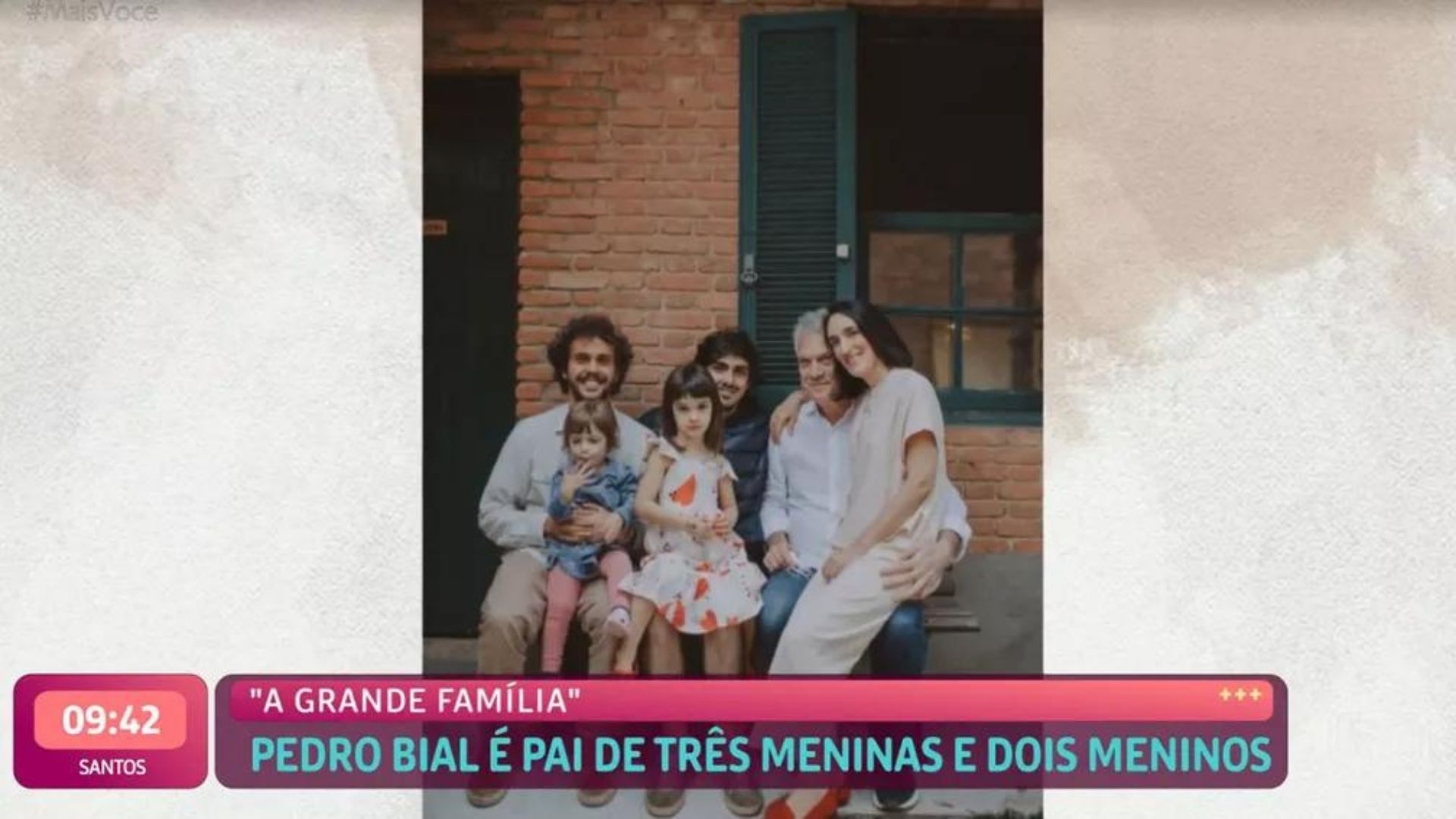 Pedro Bial e família