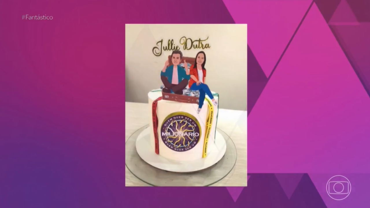bolo de aniversário de Jullie Dutra