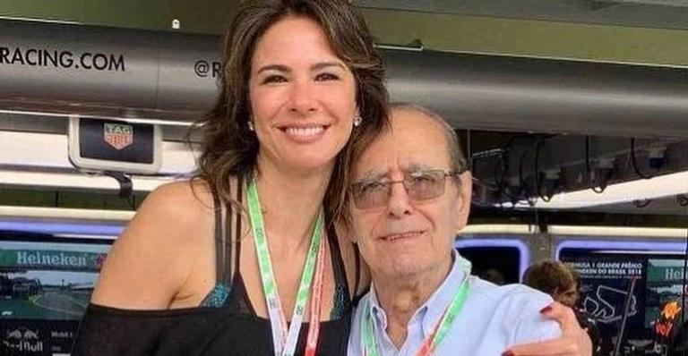 Luciana Gimenez e o pai