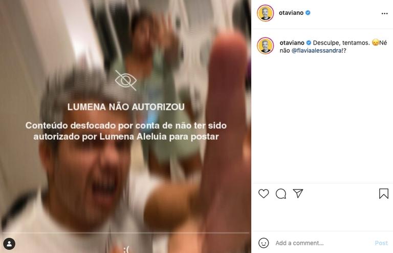 Otaviano Costa e Flávia Alessandra divertem internautas ao zombar de Lumena, do 'BBB 21'
