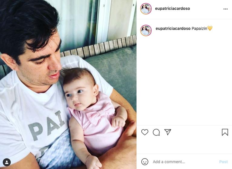 Patrícia Cardoso mostra Marcelo Adnet curtindo filha, de dois meses, Alice 
