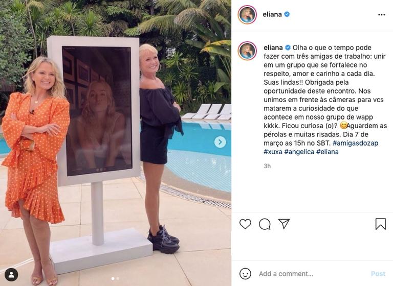 Eliana e Xuxa se juntam para gravação especial
