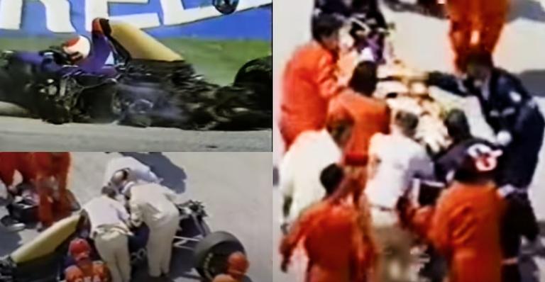 Acidente que matou Roland Ratzenberger um dia antes que Senna